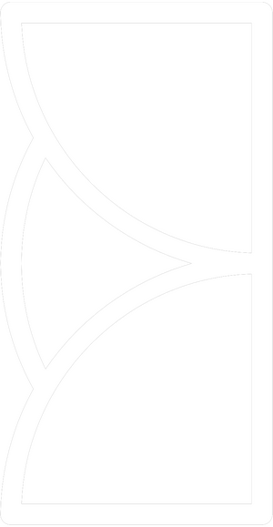 sitelen sitelen glyph taso - a squared shape with a rounded shape emerging to the left