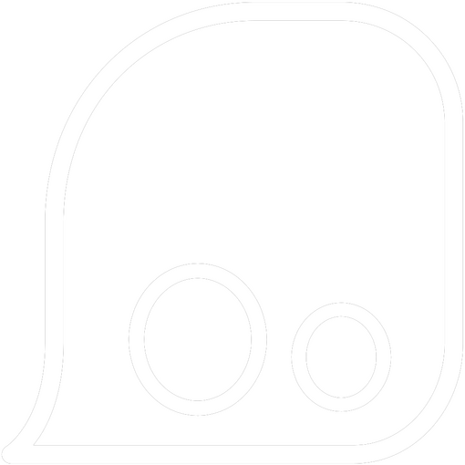 sitelen sitelen glyph nena - a shape with two circles representing nostrils