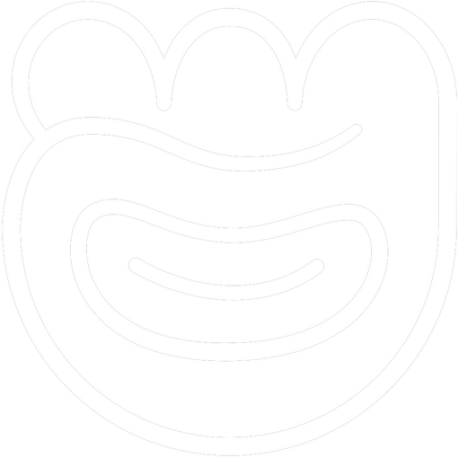 sitelen sitelen glyph pona - a smile within an abstract shape