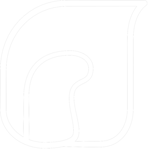 sitelen sitelen glyph suli - a leaf- or flame-like shape with a rounder shape inside it