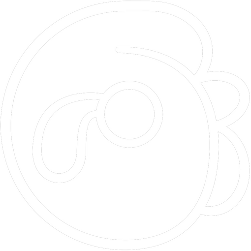 sitelen sitelen glyph suwi - a rounded shape with a circle perhaps representing an eye with a teardrop beside it