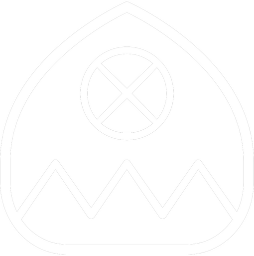 sitelen sitelen glyph utala - a pointy shape with a zigzag below a circled cross