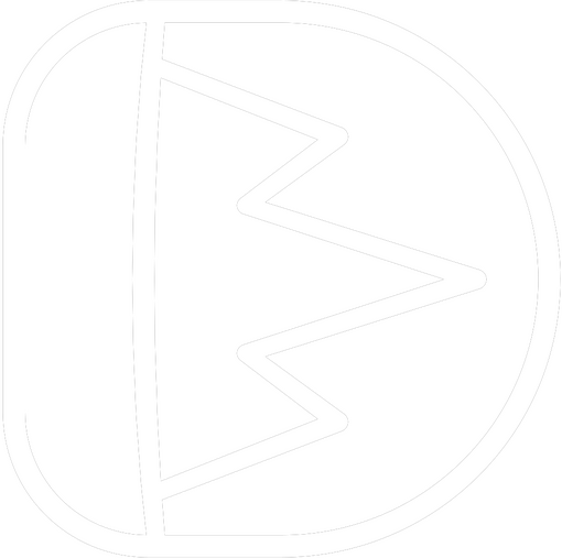 sitelen sitelen glyph wawa - a shape rounded to one side with a jagged shape inside pointing right